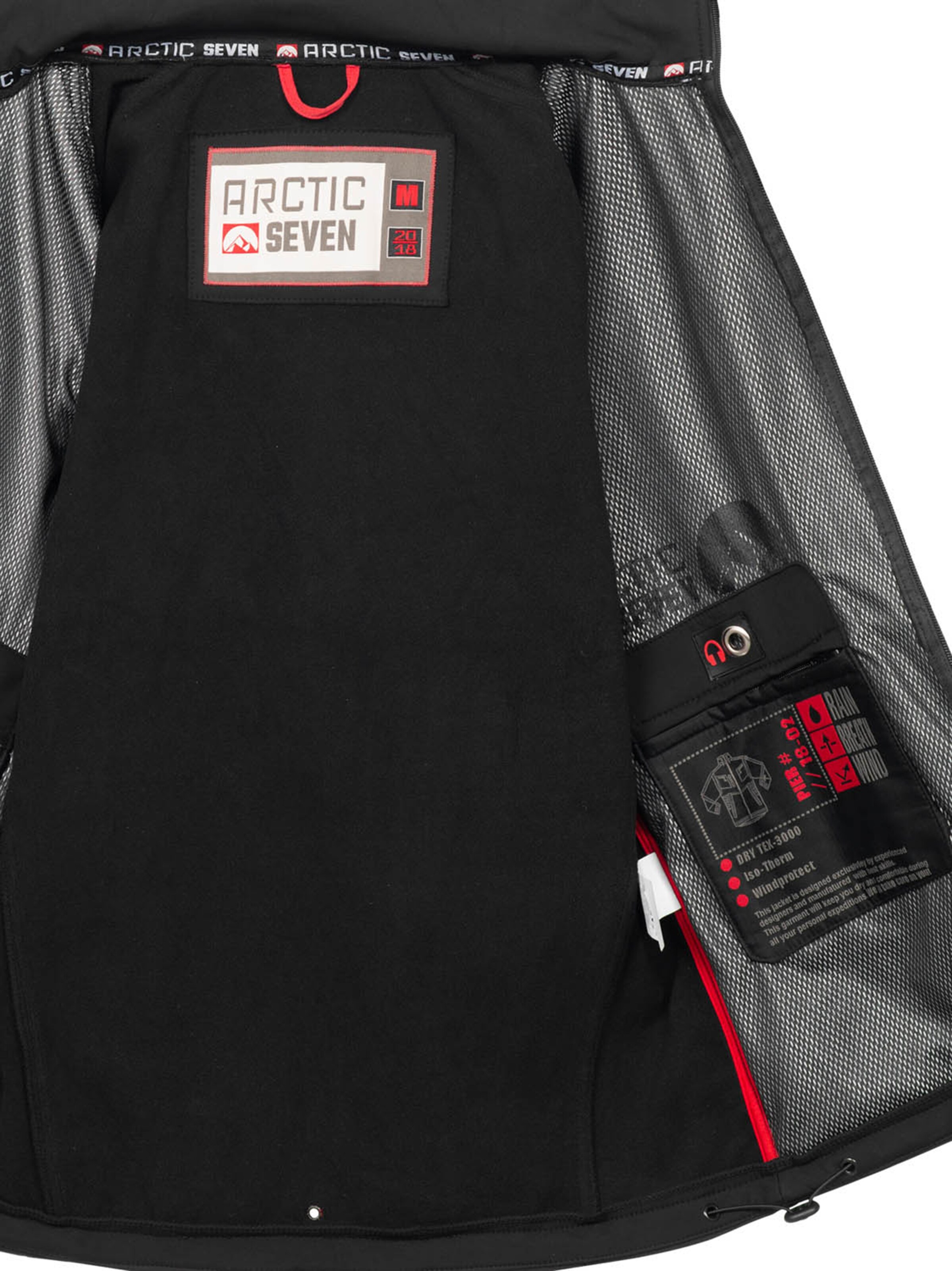 Arctic Seven Funktionsjacke in Schwarz