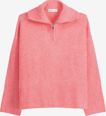 Pull-over Bershka en orange : devant