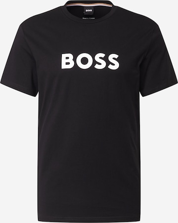 Maglietta di BOSS Black in nero: frontale