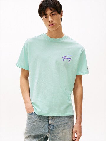 T-Shirt Tommy Jeans en vert : devant