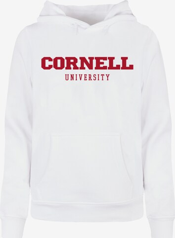 Merchcode Sweatshirt 'Cornell University' in Weiß: predná strana