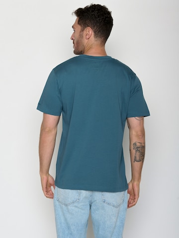 T-Shirt 'Fusion Nature Clouds Ride' GREENBOMB en bleu