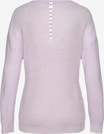 LASCANA Sweater in Purple