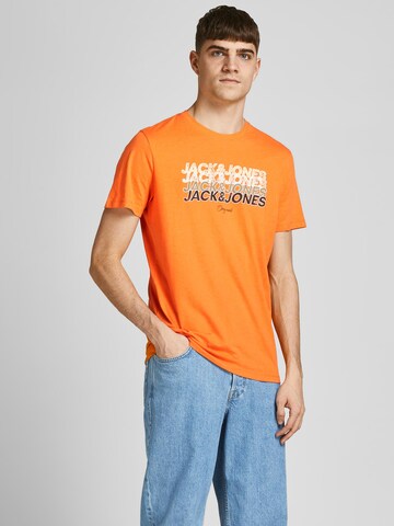 JACK & JONES Tričko 'Brady' – oranžová: přední strana