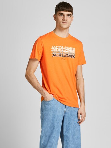 JACK & JONES Shirt 'Brady' in Oranje: voorkant