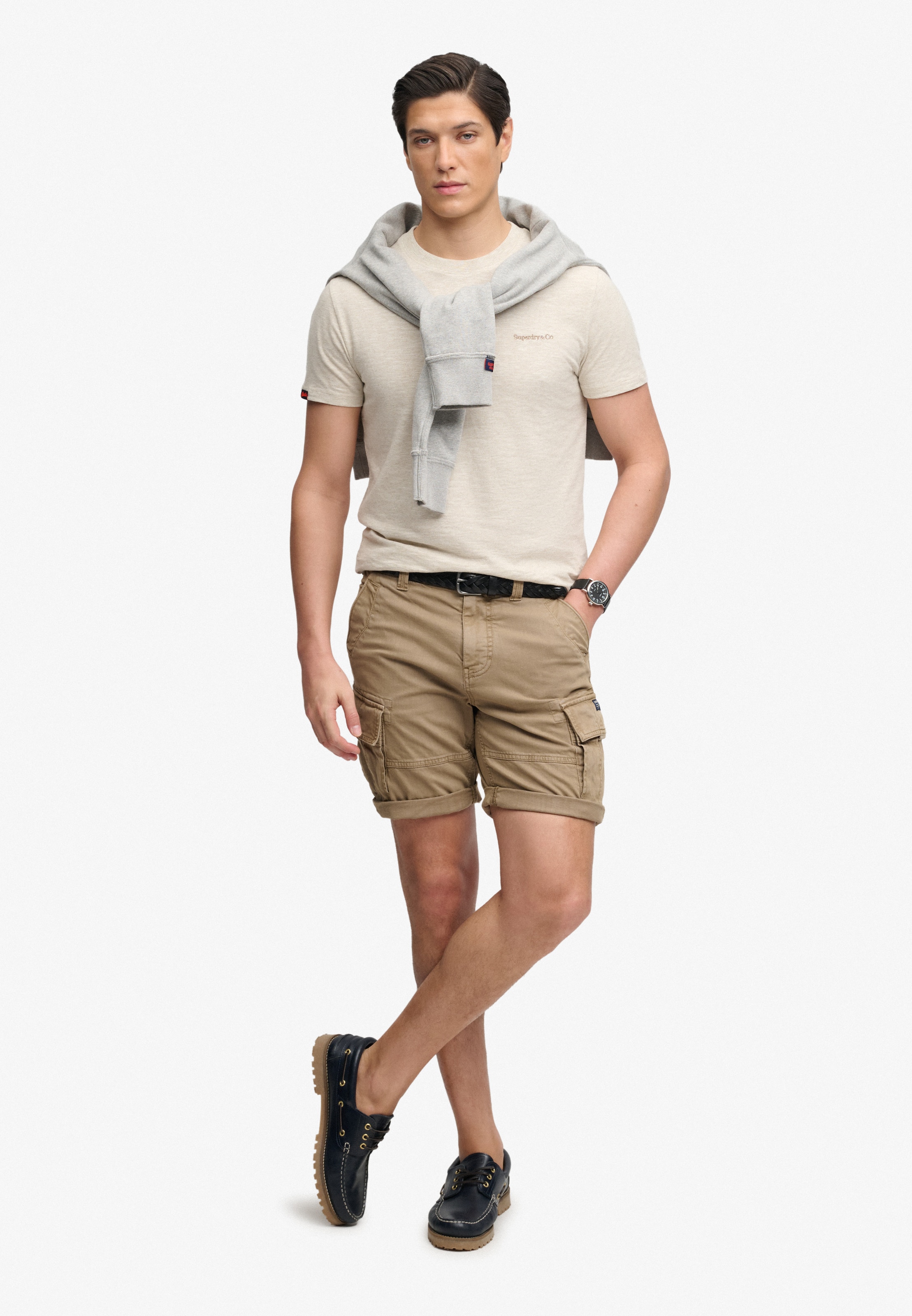 Regular Pantalon cargo Superdry & Co en marron