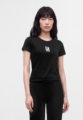 KARL LAGERFELD JEANS Póló - fekete: elől