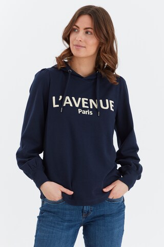 Fransa Sweatshirt in Blauw: voorkant