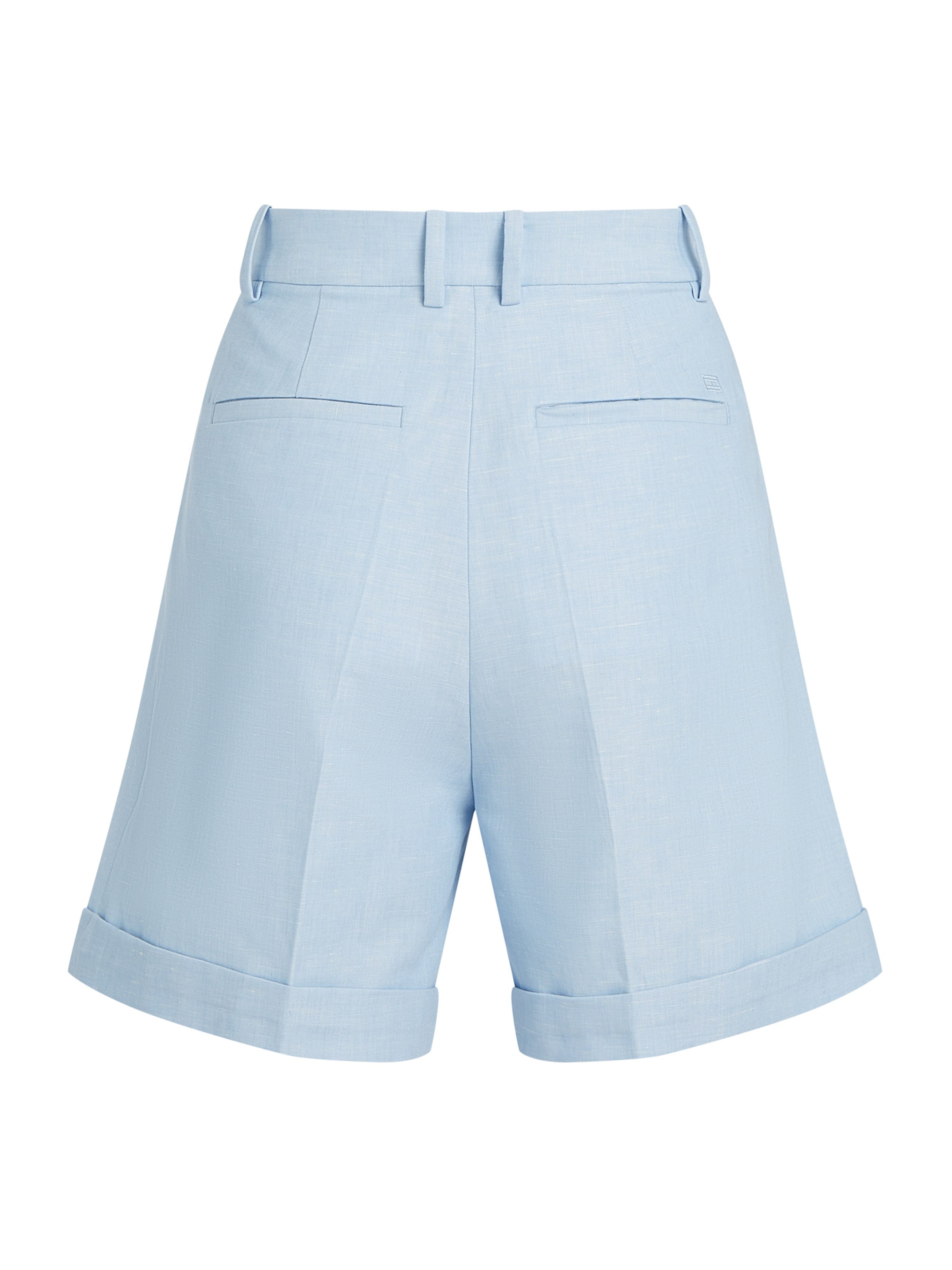 TOMMY HILFIGER - regular Pantalón plisado en azul: atrás