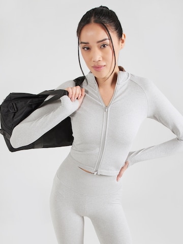 Aim'n Sportief sweatvest in Grijs: voorkant