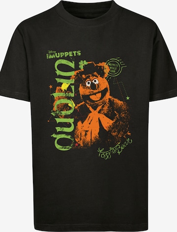 F4NT4STIC Shirt 'Disney The Muppets Fozzie Bear In Dublin' in Zwart: voorkant