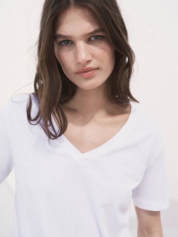 MANGO Shirts 'CHALSPIC' i hvid