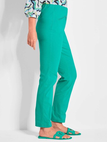 Goldner Slim fit Trousers 'Louisa' in Green