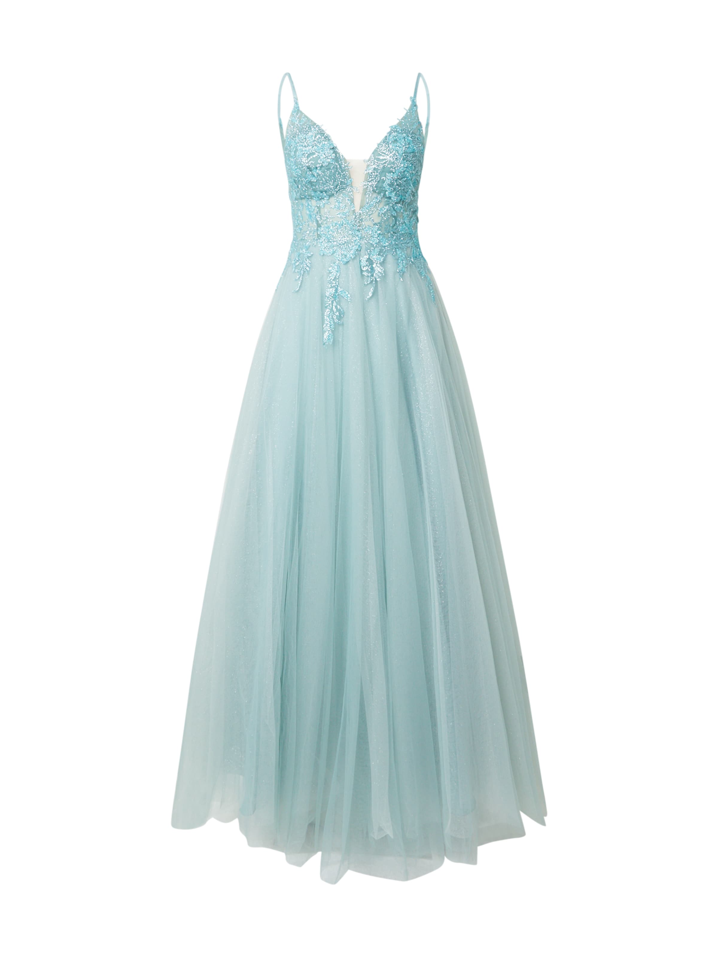 LUXUAR Evening dress in Green: front