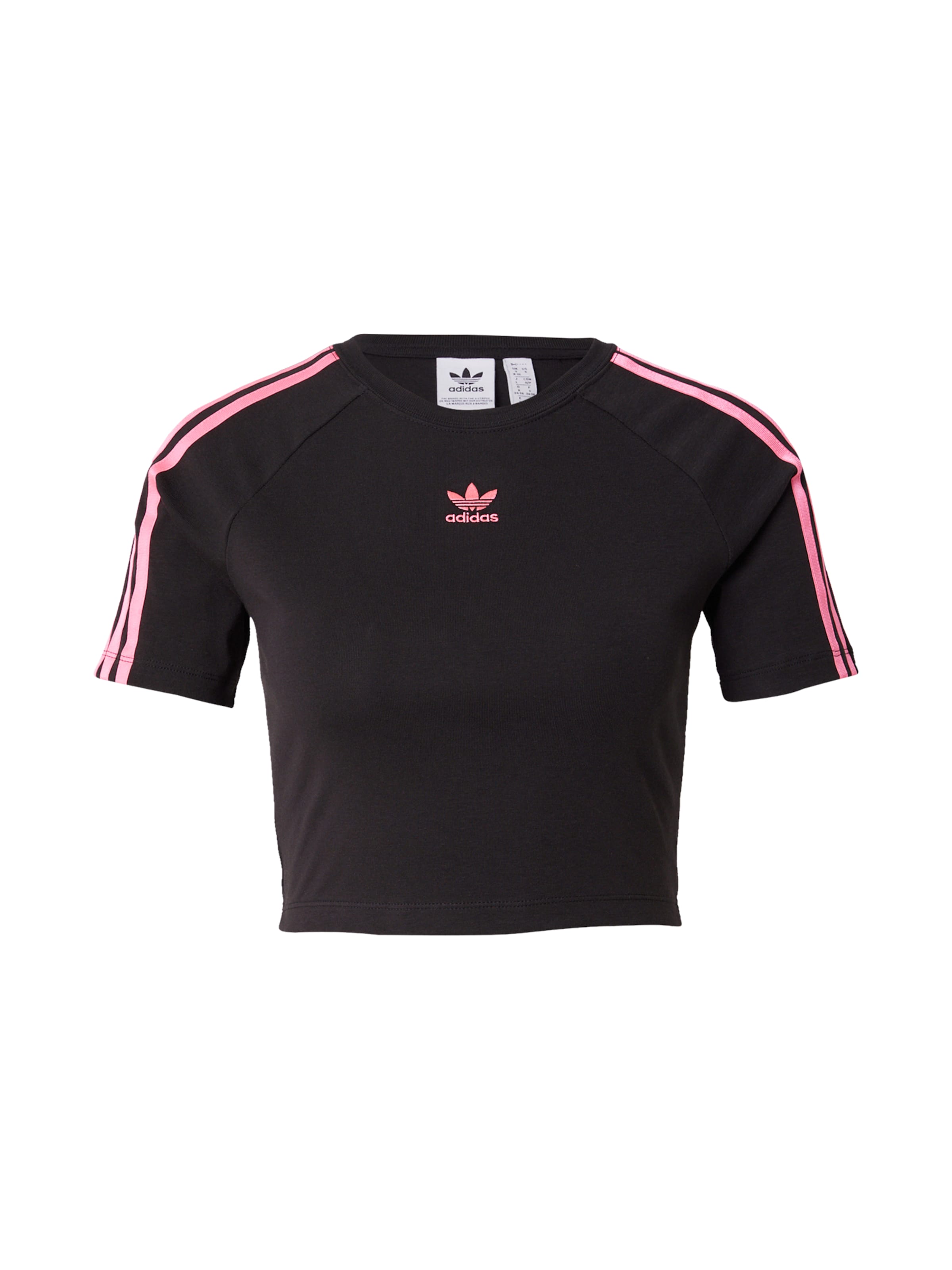 Adidas Originals Textil Shirt in Black: front