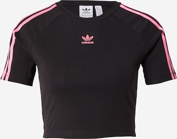 juoda ADIDAS ORIGINALS Marškinėliai '3 STRIPE BABY': priekis