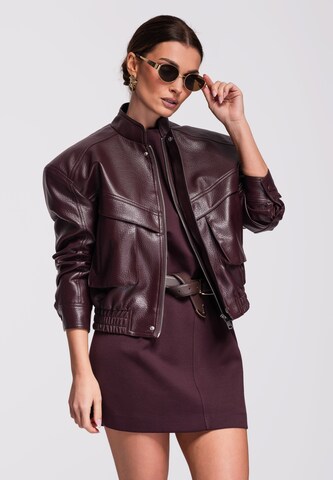 Ombre Between-Season Jacket in Red