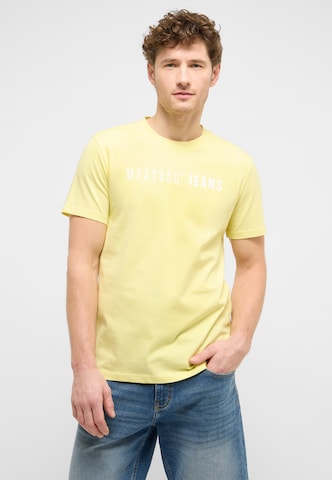 MUSTANG Shirt 'Style Austin' in Gelb: Vorderseite