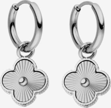 Cala Rose Ohrringe 'ELEGANT CLOVER' in Silber: Vorderseite