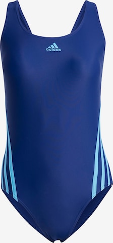 ADIDAS SPORTSWEAR - Soutien Bustier Fato de banho desportivo em azul: frente