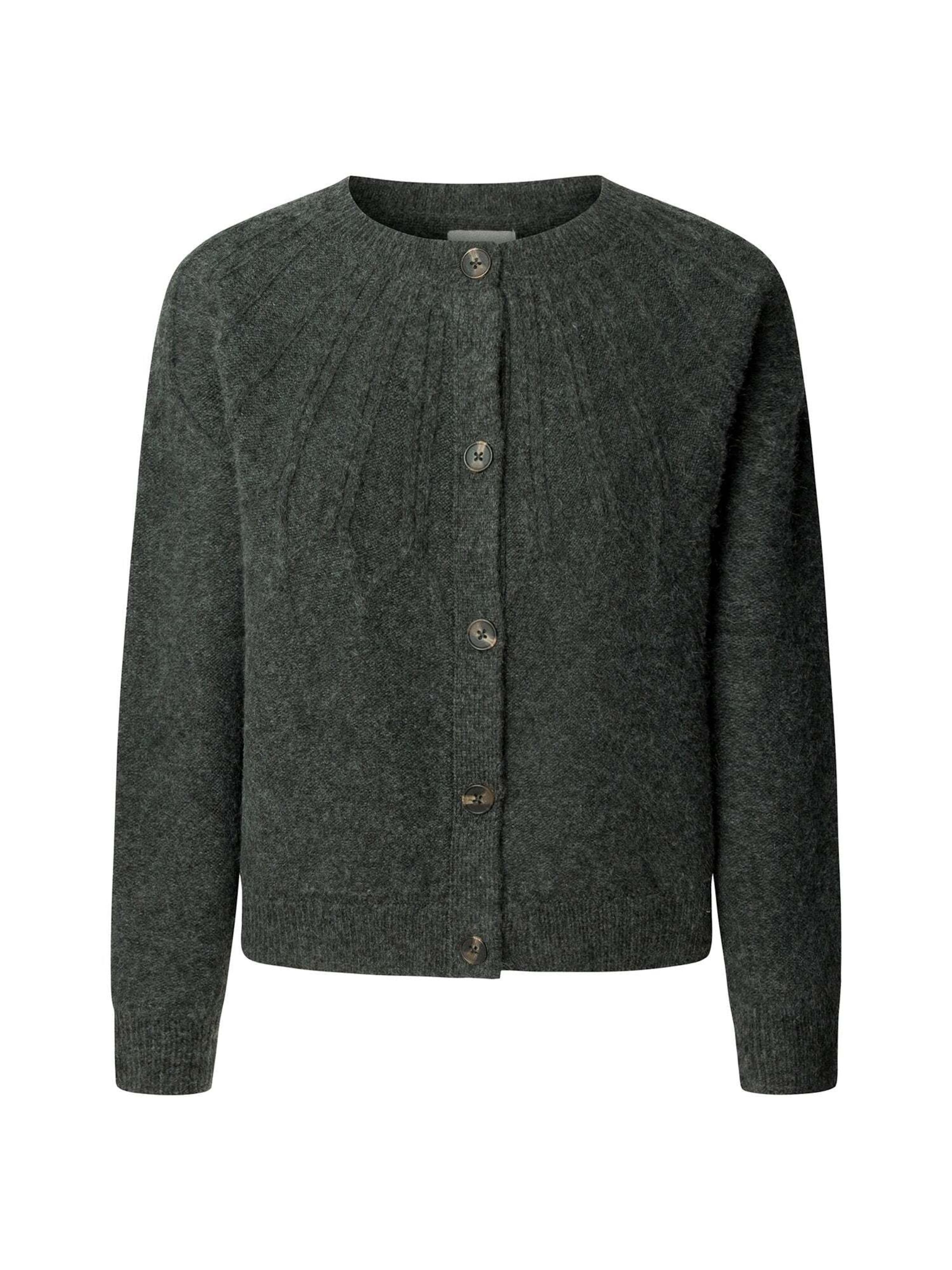 Pepe Jeans Strickjacke in Grau: Vorderseite