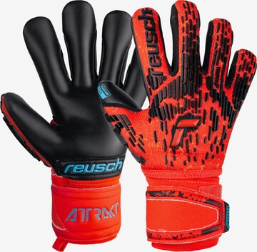 REUSCH Athletic Gloves in Red: front