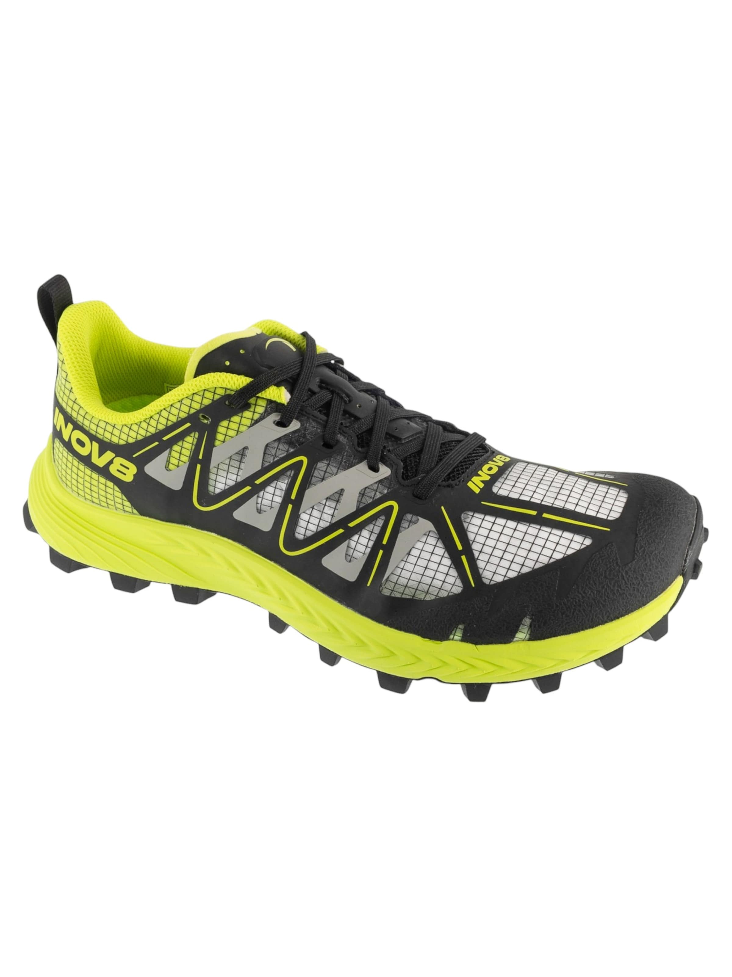 Inov-8 Loopschoen 'MudTalon Speed V2' in Zwart: voorkant