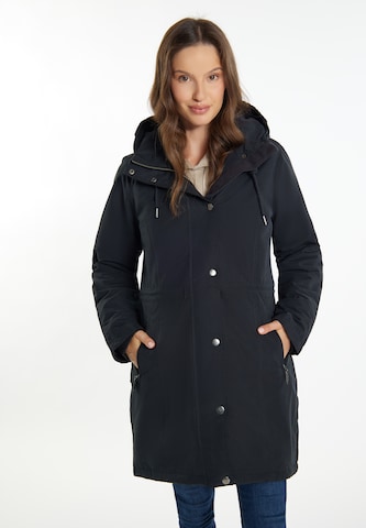 usha BLUE LABEL Winter coat 'Fenia' in Black: front