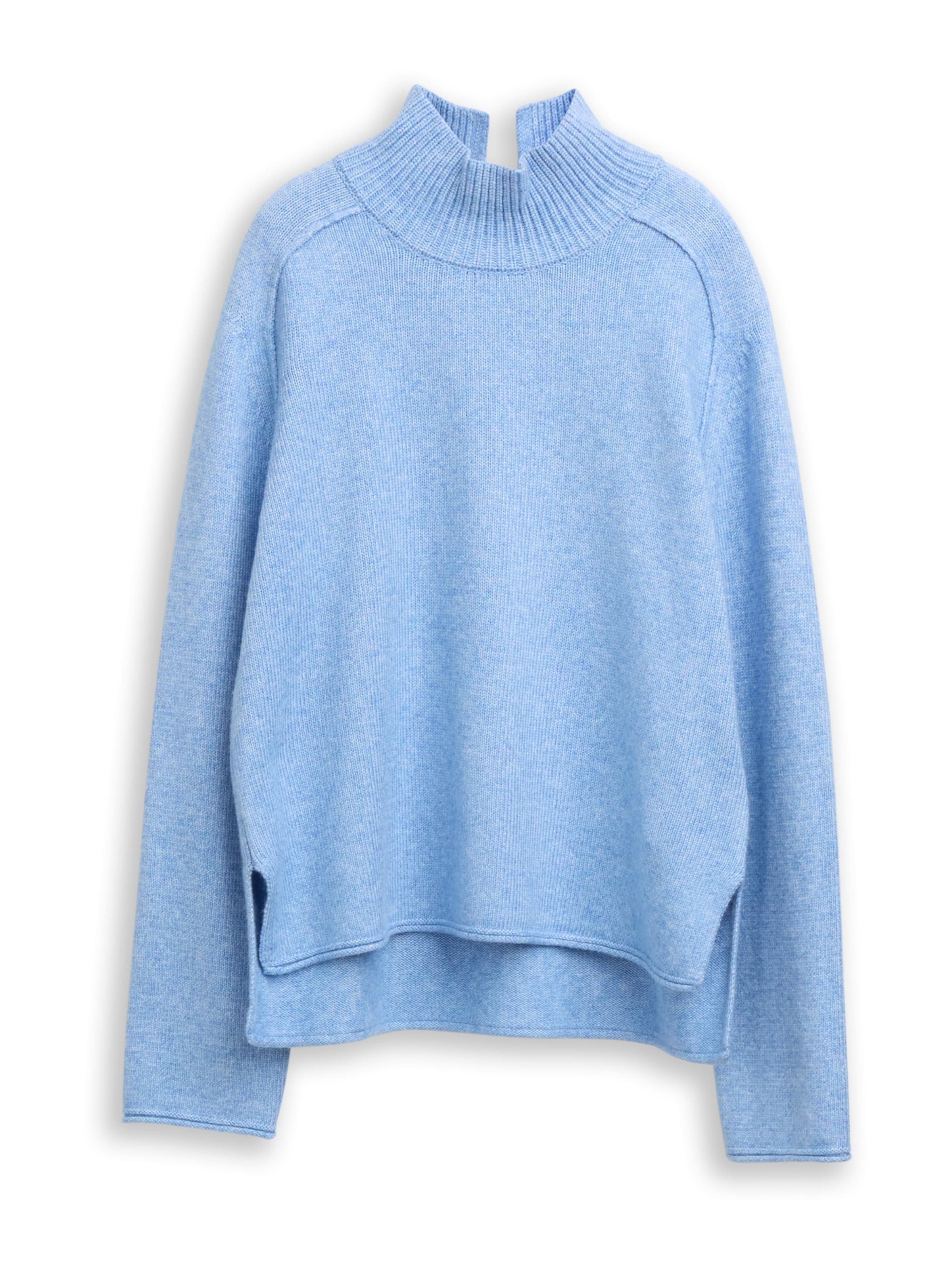 TOM TAILOR Kampsun, värv sinine: eest vaates