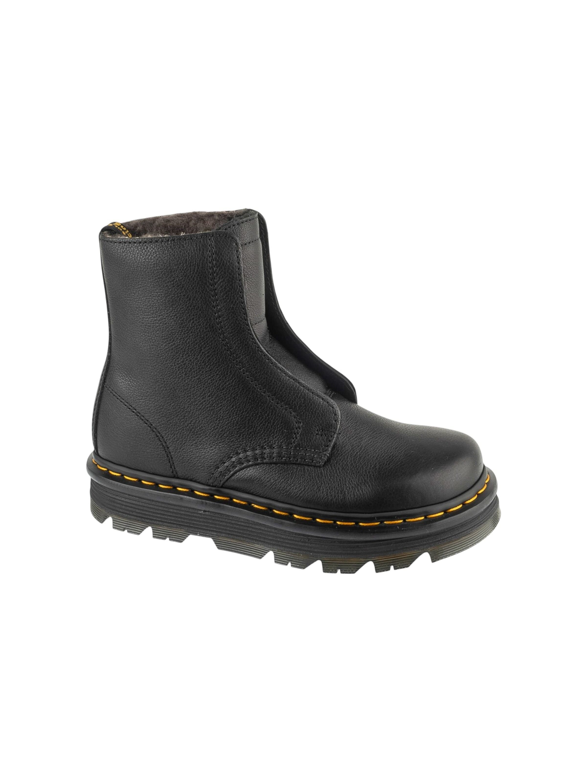 Dr. Martens Enkellaarsje 'Dr. Martens ZebZag Laceless WL Low Boot' in Zwart: voorkant