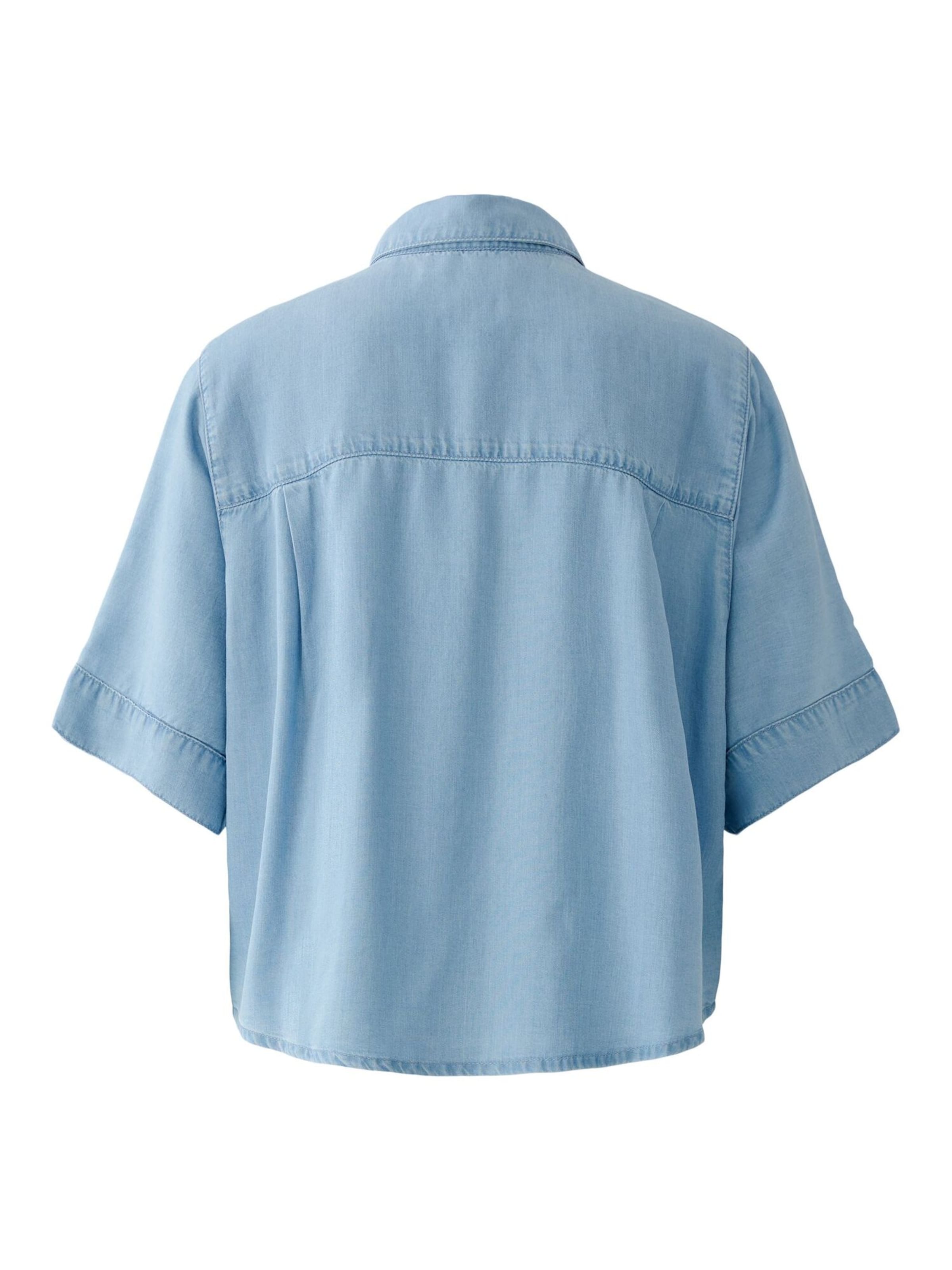 OUI Bluse in Blau