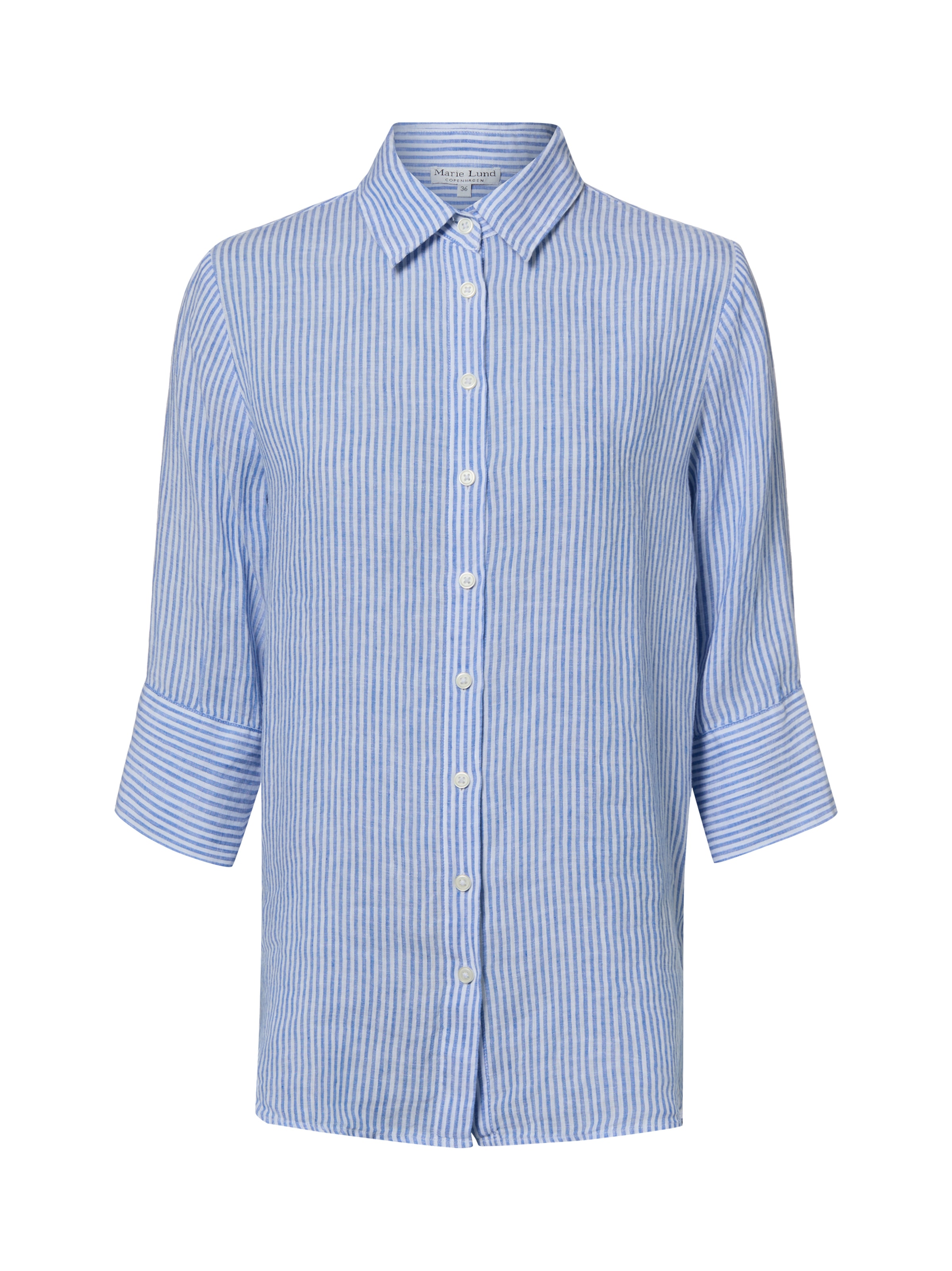 Marie Lund Blouse 'Rihab' in Blauw: voorkant