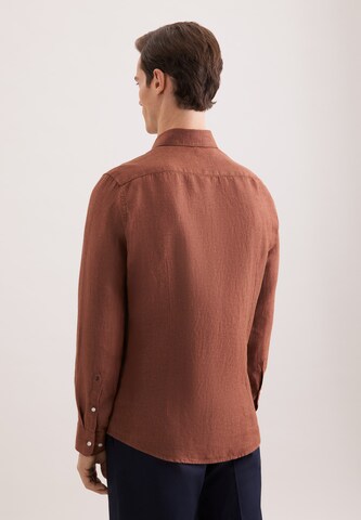 SEIDENSTICKER Slim fit Overhemd in Bruin