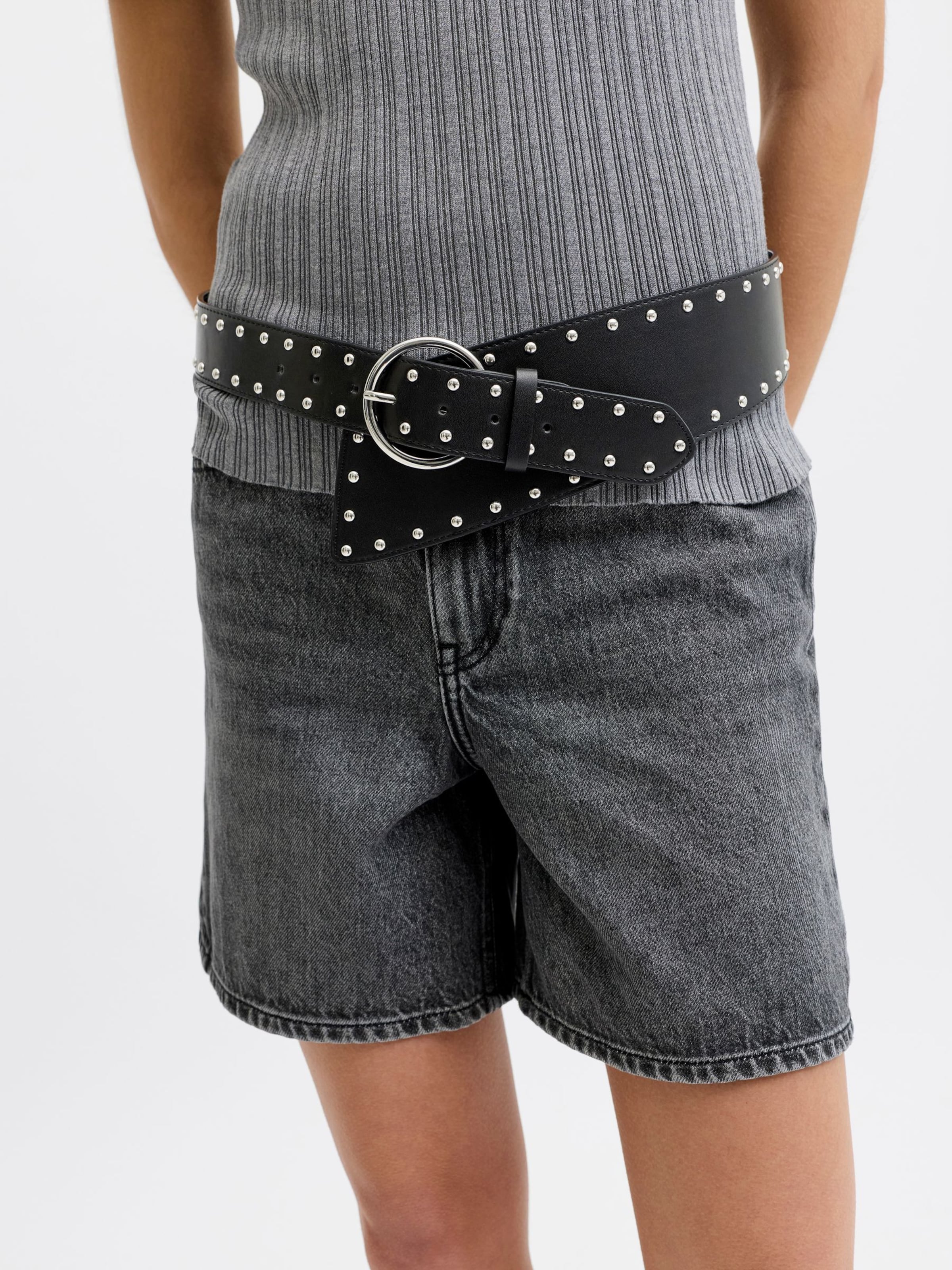 JJXX Bælte 'JXJUNE' i sort: forside