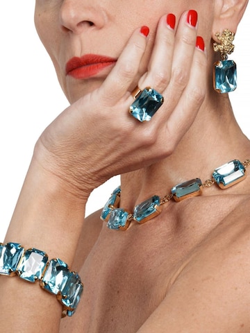 Addicted2 Ring 'Celeste anello con cristallo acqua azzurra Swarovski' in Blue