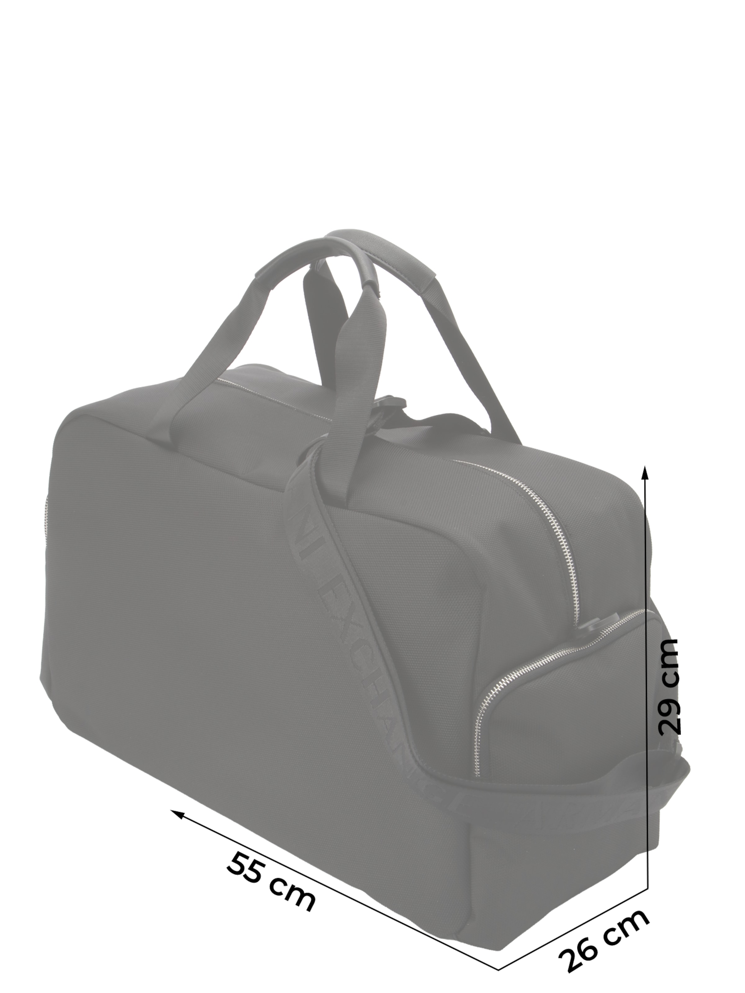 ARMANI EXCHANGE Torba podróżna 'SINGAPORE' w kolorze czarny