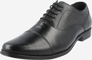 BURTON MENSWEAR LONDON Lace-up shoe in Black: front