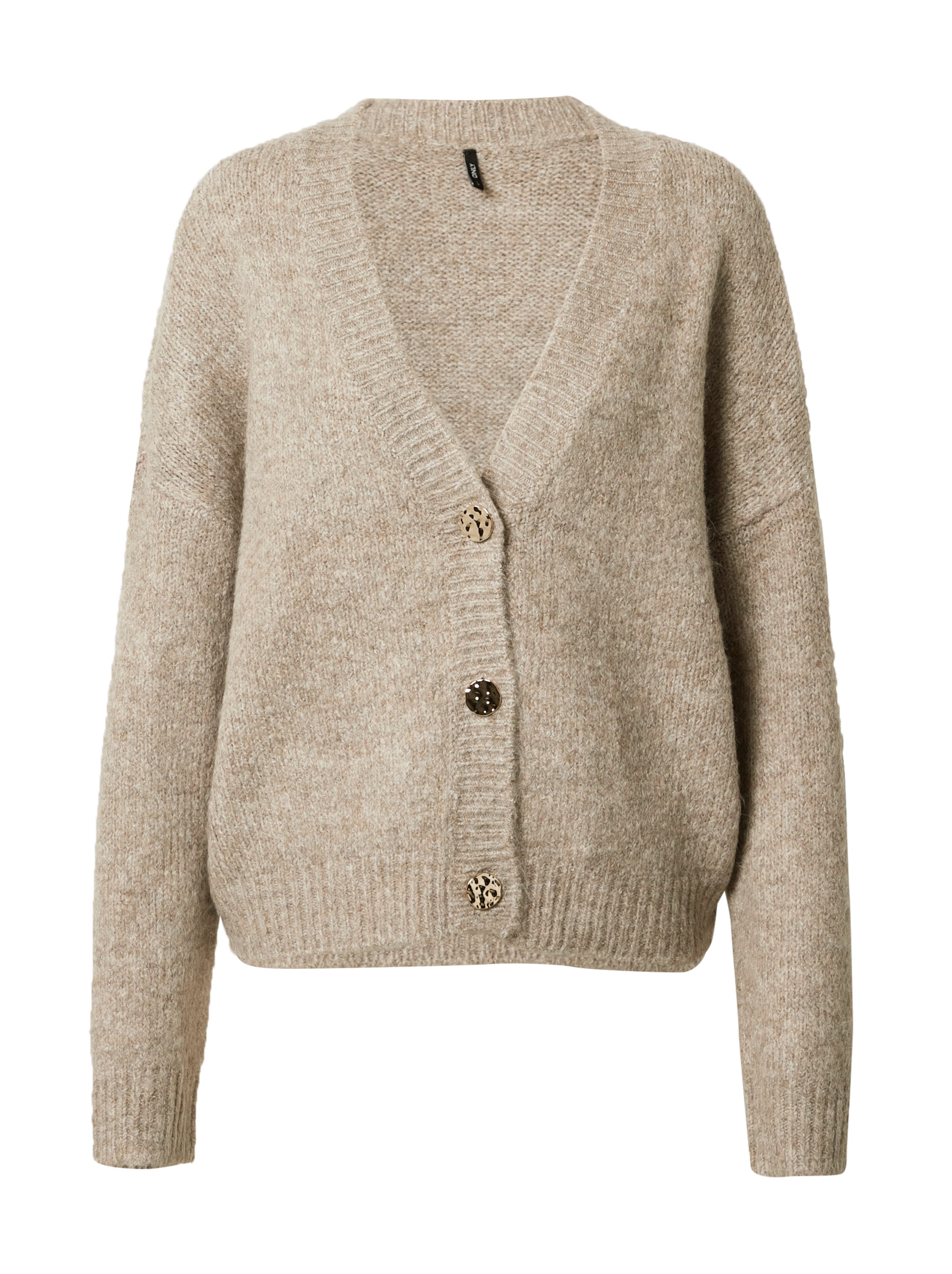 ONLY Knit Cardigan 'ZOEY' in Beige: front