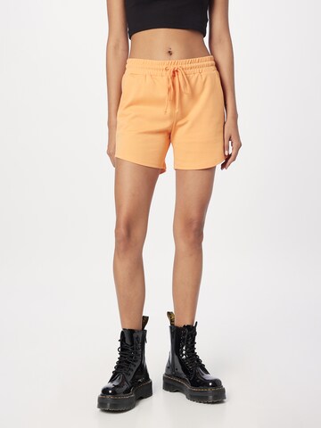 ICHI Широка кройка Панталон 'KATE' в оранжево: отпред
