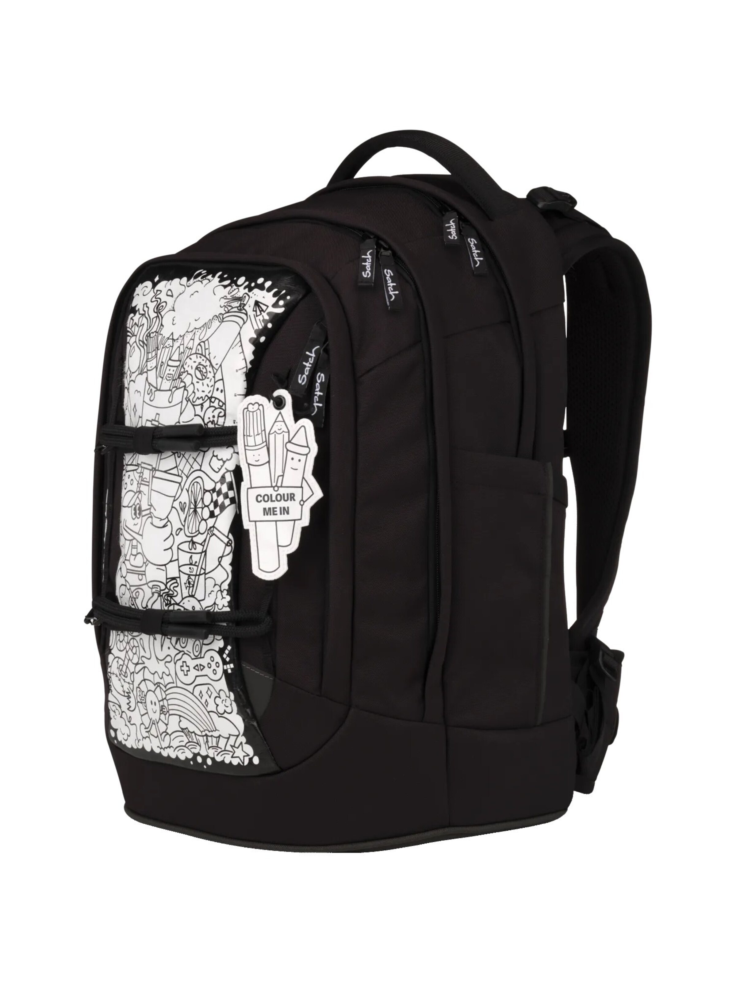 Satch Rucksack 'Schulrucksack-Set pack set'‌‌‌‌‌‌‌‌‌ in Schwarz
