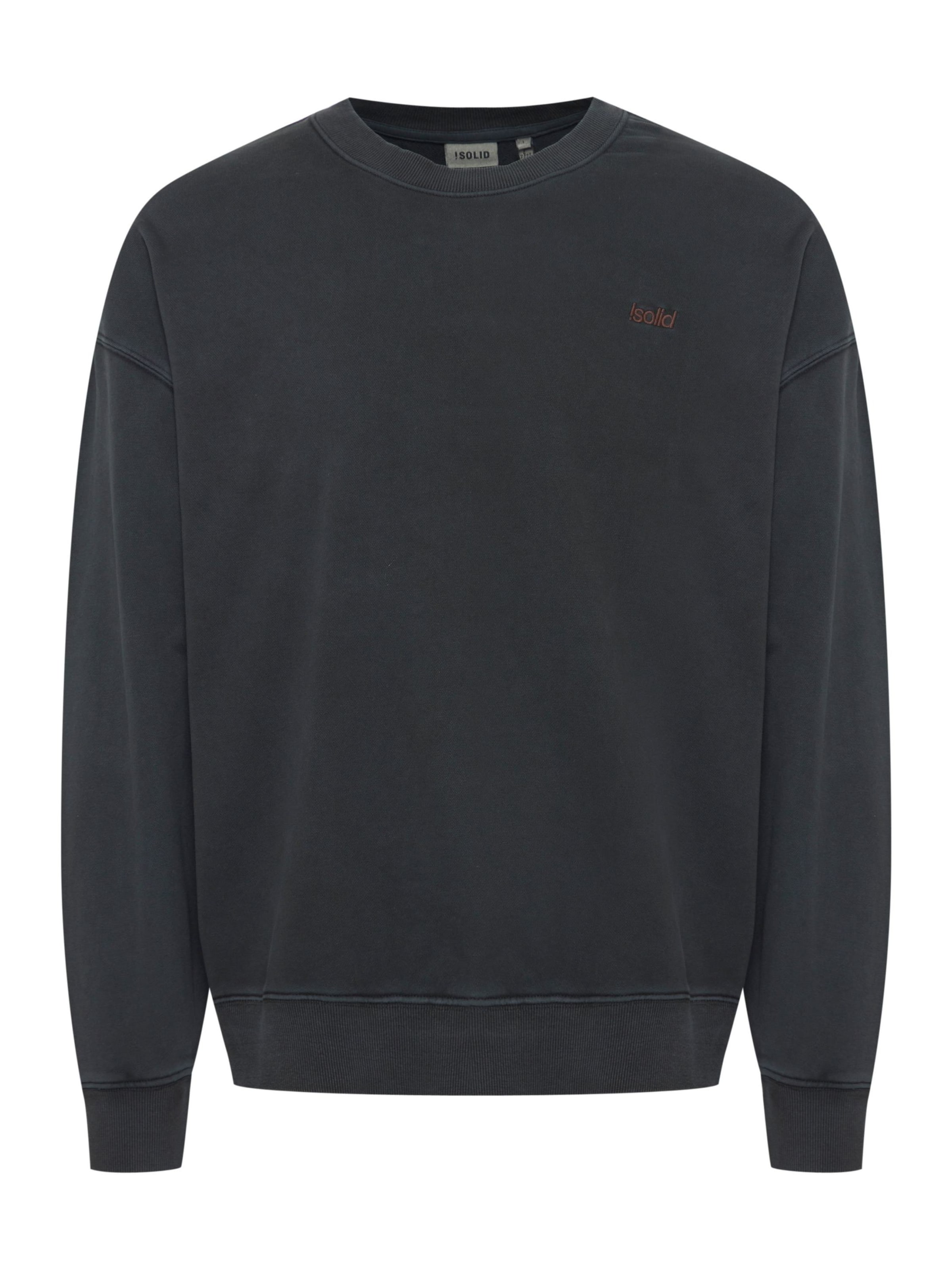!Solid Sweatshirt 'Noor' in Black: front