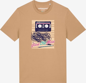 Watapparel Shirt ' Good Old Mess ' in Beige: front