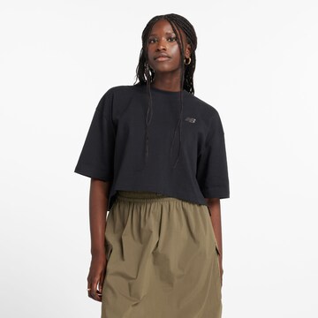 new balance Shirt in Zwart: voorkant