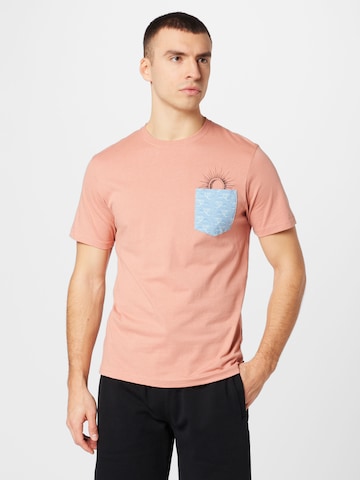 T-Shirt fonctionnel 'INDA' RIP CURL en rose : devant