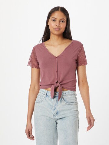 ABOUT YOU Shirt 'Evelin' in Roze: voorkant