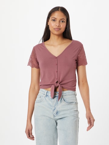 ABOUT YOU Shirt 'Evelin' in Pink: front