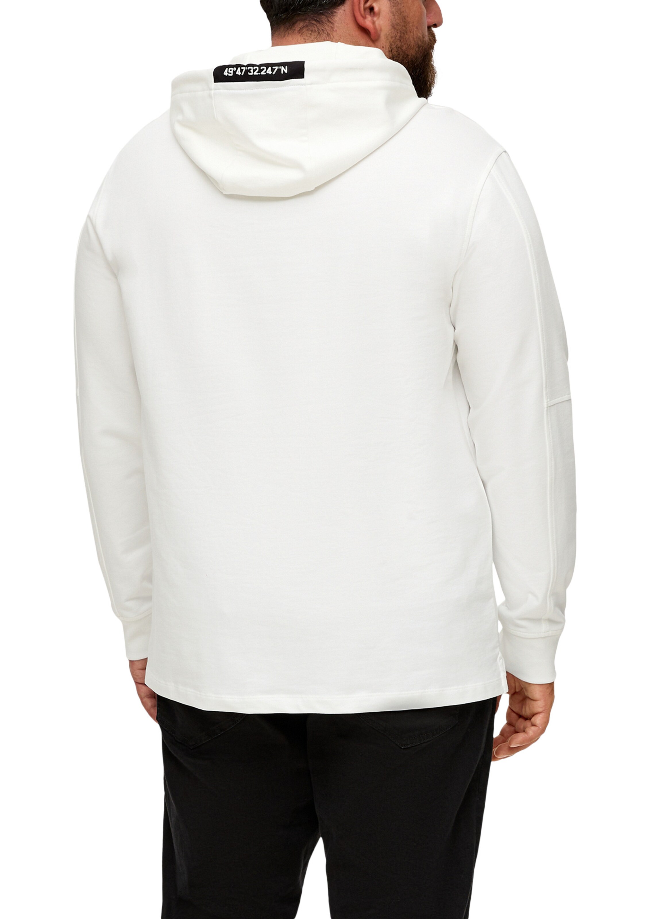 s.Oliver Men Big Sizes Sweatshirt in White