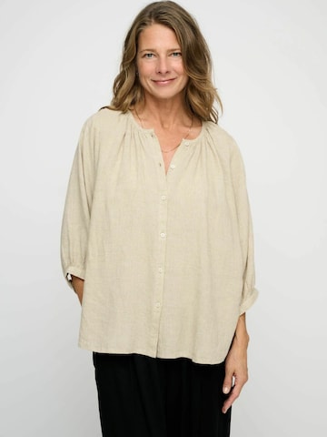 moshi moshi mind Blouse 'Havana' in Beige: voorkant