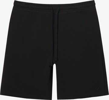 Pull&Bear Loosefit Shorts in Schwarz: predná strana