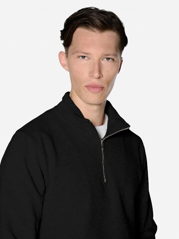 SANVT Sweatshirt 'The Half Zip Sweater'‌‌‌‌‌‌‌ in Schwarz